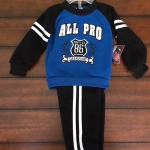 Destash Baby Boy Footie and Sweat Outfit